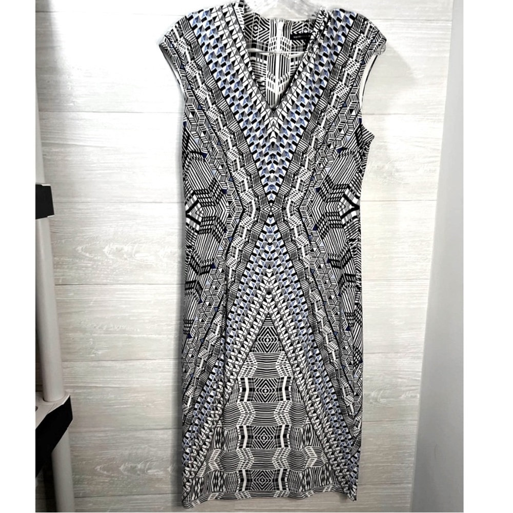 WHBM Patterned Knit Sheathe Dress